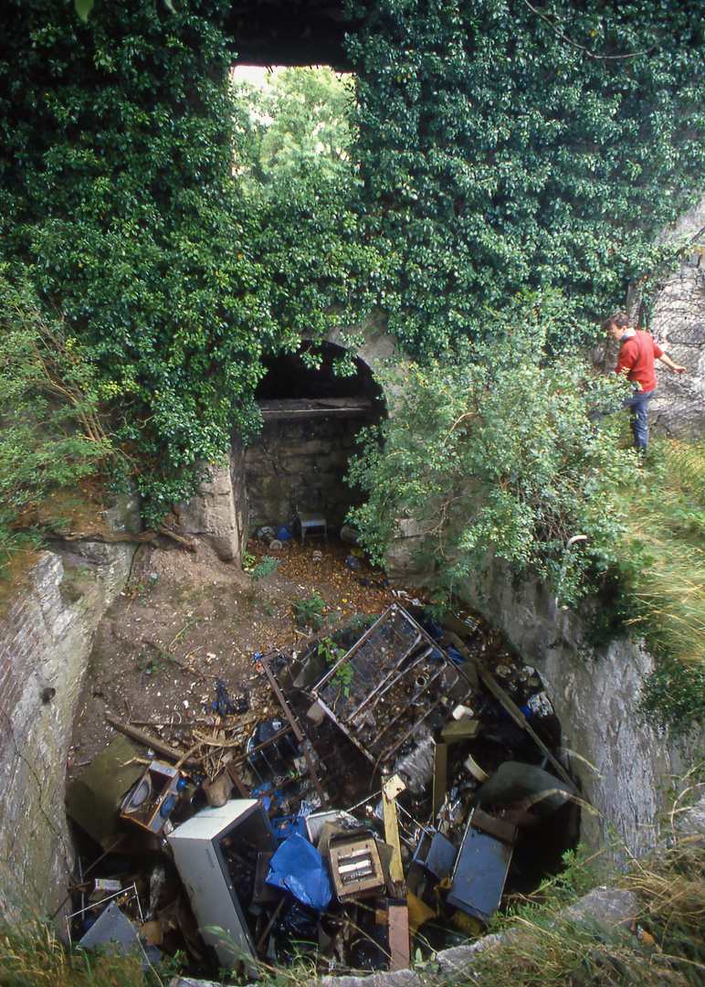 Collar of main shaft Talargoch Aug 1989